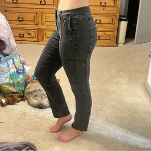 Lee Straight Fit Black Zipper Cargo Jeans